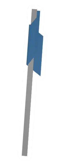 Unturned Blue Claim Flag barricade icon