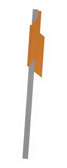 Unturned Orange Claim Flag barricade icon