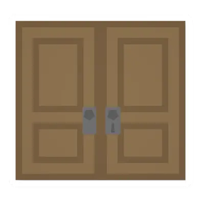 Unturned Lockable Pine Doubledoor barricade icon