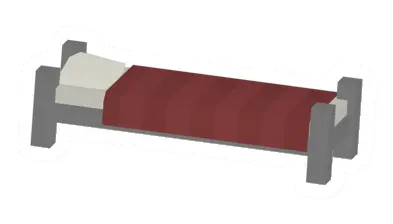 Unturned Red Cot barricade icon