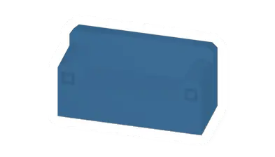 Unturned Blue Couch barricade icon