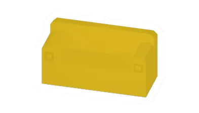 Unturned Yellow Couch barricade icon