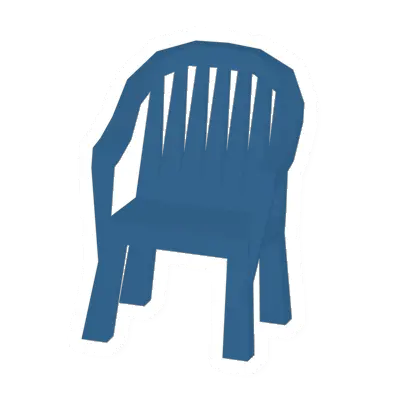 Unturned Blue Plastic Chair barricade icon