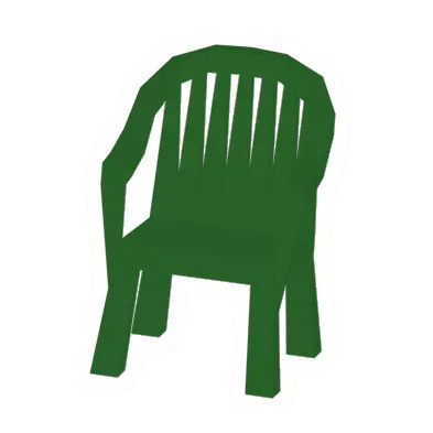 Unturned Green Plastic Chair barricade icon