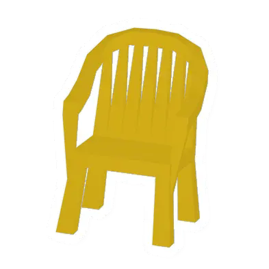 Unturned Yellow Plastic Chair barricade icon