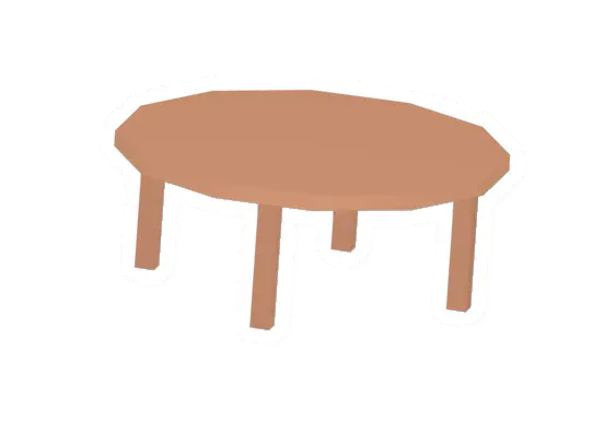 Unturned Maple Circular Table barricade icon