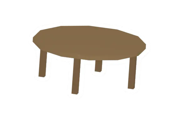 Unturned Pine Circular Table barricade icon