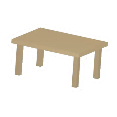 Unturned Eucalyptus Rectangular Table barricade icon