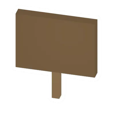 Unturned Pine Sign barricade icon
