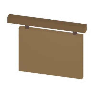 Unturned Pine Hanging Sign barricade icon