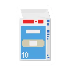 Unturned Adhesive Bandage Box medical icon