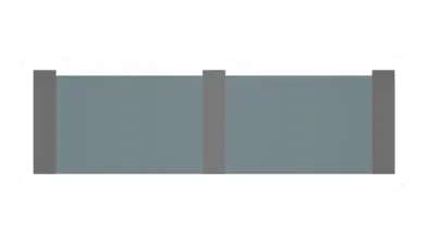 Unturned Metal Railing w/ Bulletproof Glass barricade icon