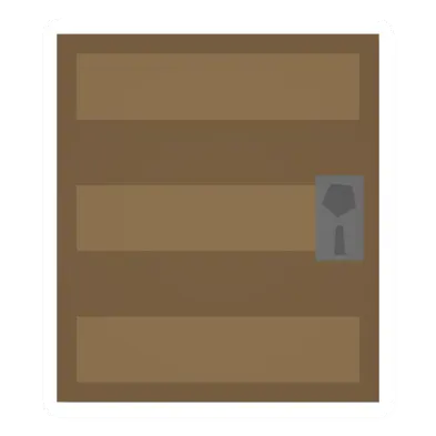 Unturned Fancy Pine Door barricade icon