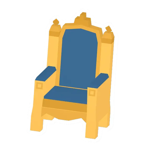 Unturned Blue Throne barricade icon