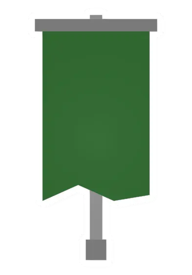 Unturned Green Claim Banner barricade icon