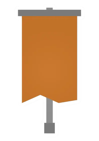 Unturned Orange Claim Banner barricade icon