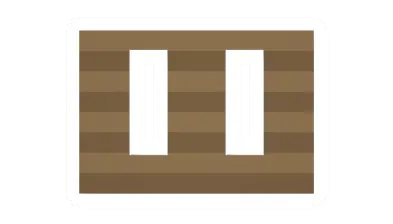 Unturned Pine Log Vertical Double Window barricade icon