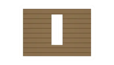 Unturned Pine Plank Vertical Window barricade icon