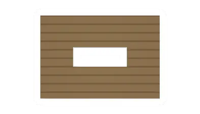 Unturned Offset Pine Plank Horizontal Window barricade icon