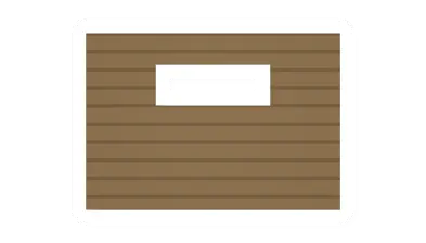 Unturned Pine Plank Horizontal Window barricade icon