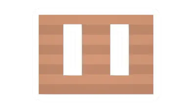 Unturned Maple Log Vertical Double Window barricade icon