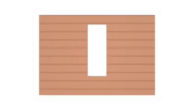 Unturned Maple Plank Vertical Window barricade icon