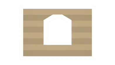 Unturned Eucalyptus Log Rounded Window barricade icon
