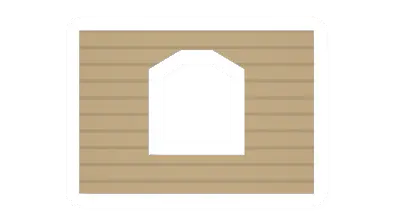 Unturned Eucalyptus Plank Rounded Window barricade icon