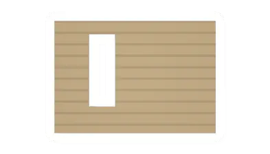 Unturned Offset Eucalyptus Plank Vertical Window barricade icon