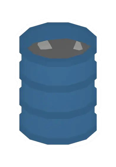 Unturned Blue Flaming Barrel barricade icon