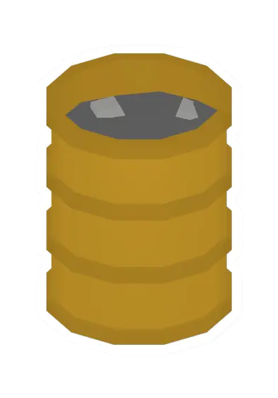 Unturned Yellow Flaming Barrel barricade icon