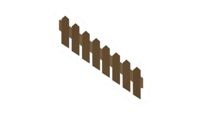 Unturned Mirrored Pine Plank Ramp Railing barricade icon