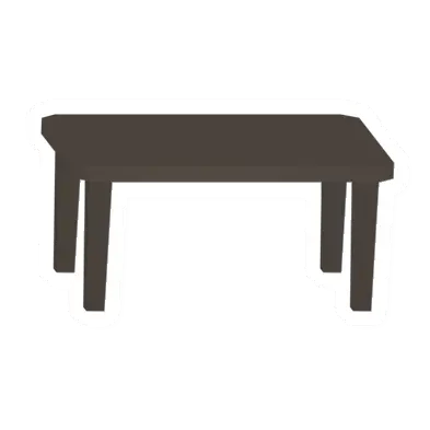 Unturned Rectangular Table barricade icon