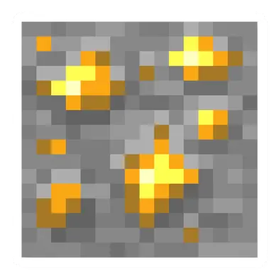 Unturned Minecraft Gold Ore barricade icon
