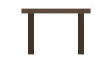 Unturned Pine Square Table barricade icon