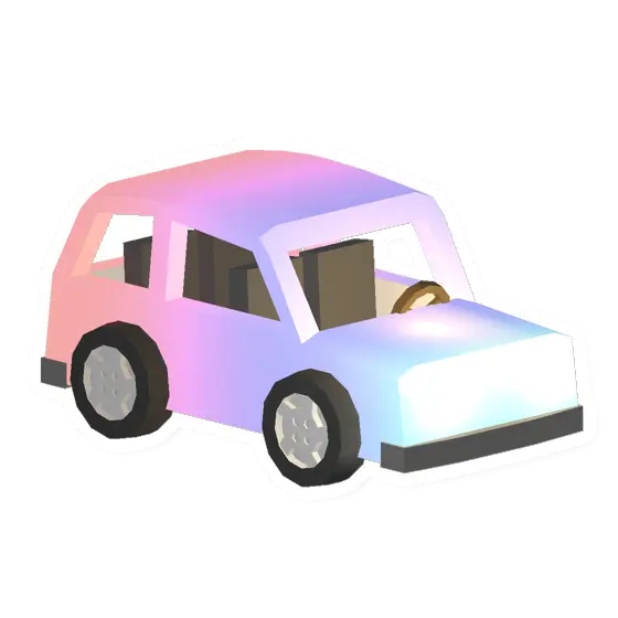 Unturned Rainbow Hatchback vehicle icon