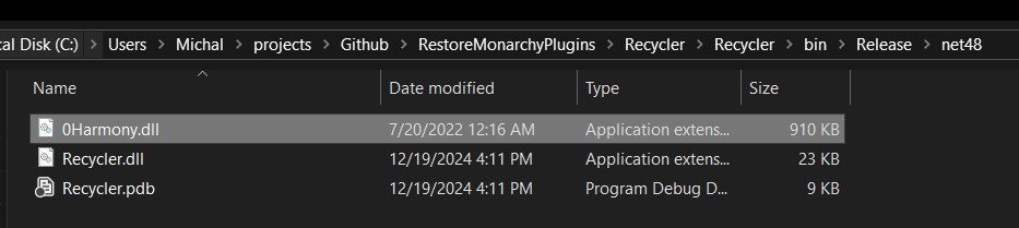 0Harmony.dll in File Explorer