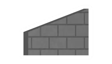 Stone Ramp Wall