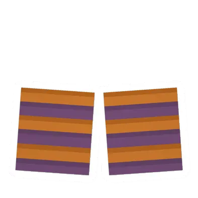 Orange & Purple Knee High Socks