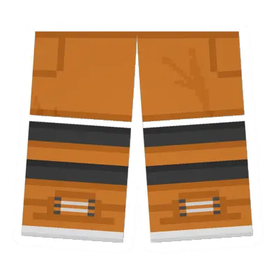 Orange Sawed-Off Shorts (Orange & Black)