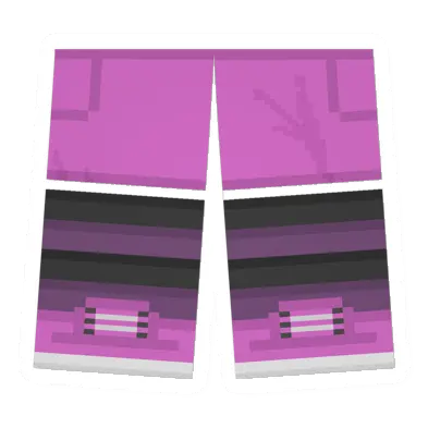 Pink Sawed-Off Shorts (Purple & Black)