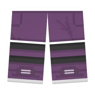 Purple Sawed-Off Shorts (Purple & Black)