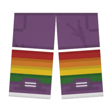 Purple Sawed-Off Shorts (Rainbow)