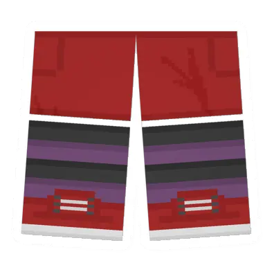 Red Sawed-Off Shorts (Purple & Black)