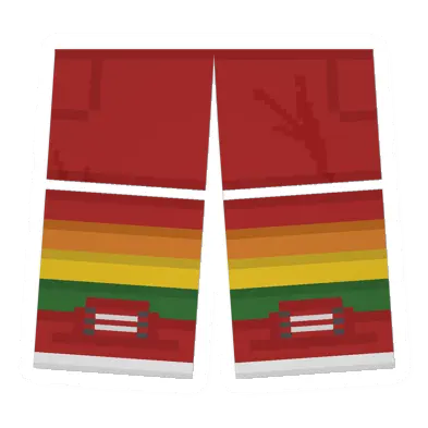 Red Sawed-Off Shorts (Rainbow)