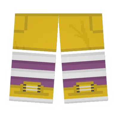 Yellow Sawed-Off Shorts (White & Pink)