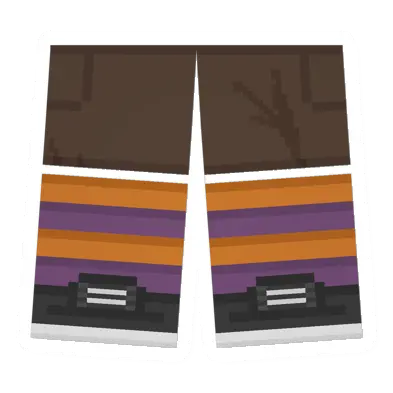 Corduroy Sawed-Off Shorts (Orange & Purple)