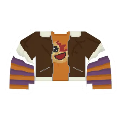 Animator Aviator Jacket (Orange & Purple)