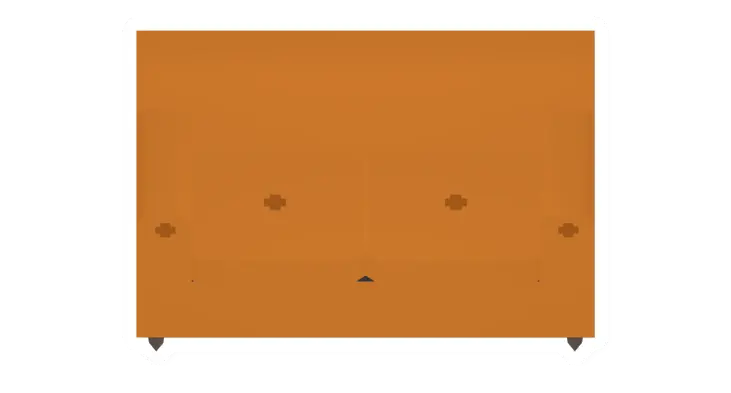 Orange Rectangle Couch