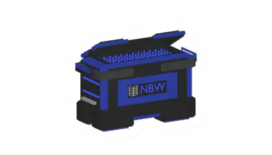 Neon Blue Tracer Ammunition Crate